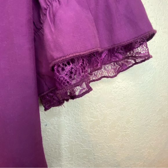 SCARLET DARKNESS Renaissance Goth Short Puff Sleeve Sweetheart Collar Corset Top - Picture 12 of 16